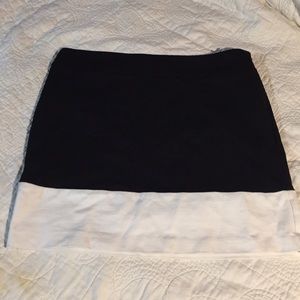 Black and white mini shirt